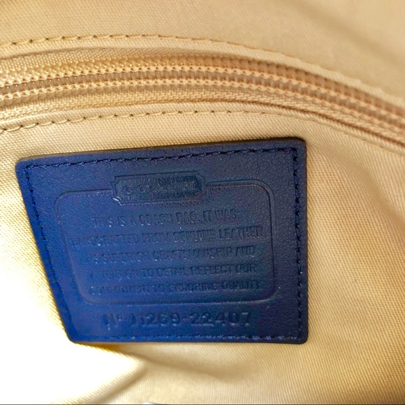Coach Legacy Archival Two-Tone Leather Bucket Bag - Picture 6 of 8